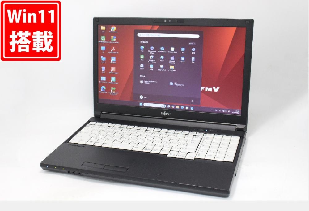 中古良品 15.6型 Fujitsu LIFEBOOK A5510D Windows11 第10世代 i5-10310U 8GB 256GB-SSD カメラ 無線 Office付き 中古パソコン  管:0951w