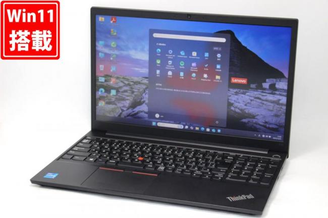 中古 フルHD 15.6型 Lenovo ThinkPad E15 Gen2 Type-20TE Windows11 第11世代 i5-1135G7 8GB NVMe 256GB-SSD カメラ 無線Wi-Fi6 Office付き 中古パソコン 管:1747h