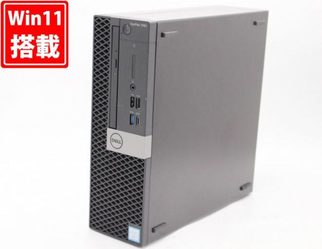 ゲーミングPC  中古美品 DELL OptiPlex 7060 SFF Windows11 八世代 i7-8700 16GB 256GB-SSD + 500GB-HDD Radeon RX 550 Office付 中古パソコン 管:1009h