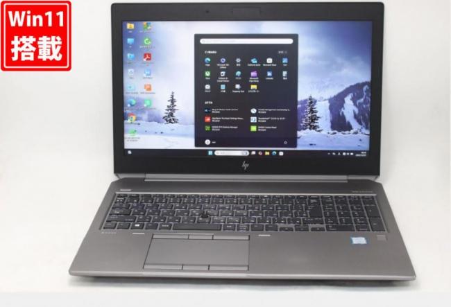 ゲーミングPC  中古 フルHD 15.6型 HP ZBook 15 G6 Windows11 第9世代 i7-9750H 32GB NVMe 512GB-SSD NVIDIA Quadro T1000 無線Wi-Fi6 Office付き 中古パソコン 管:0900v