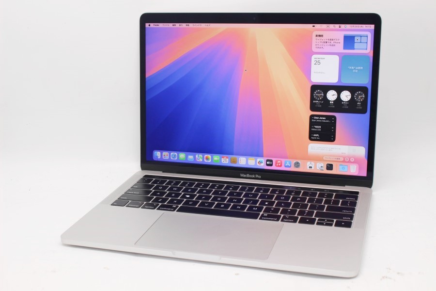 中古良品 2K対応 13.3型 Apple MacBook Pro A2159 (Touch Bar) macOS 15 Sequoia(正規Win11追加可) 八世代 i5-8257U 16GB NVMe 256GB-SSD カメラ 無線 中古パソコン 管:1414m