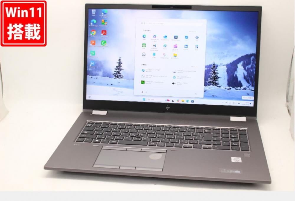 ゲーミングPC  良品 4K対応 17.3型 HP Zbook Fury 17 G7 Windows11 第10世代 i7-10850H 64GB NVMe 1TB-SSD + 2TB-HDD NVIDIA Quadro RTX 3000 カメラ LTE 無線Wi-Fi6 Office付 中古パソコ