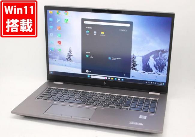 ゲーミングPC  良品 4K対応 17.3型 HP ZBook Fury 17 G7 Mobile Workstation Windows11 第10世代 i7-10850H 64GB NVMe 1TB-SSD NVIDIA Quadro RTX 3000 カメラ LTE Wi-Fi6 管:0914